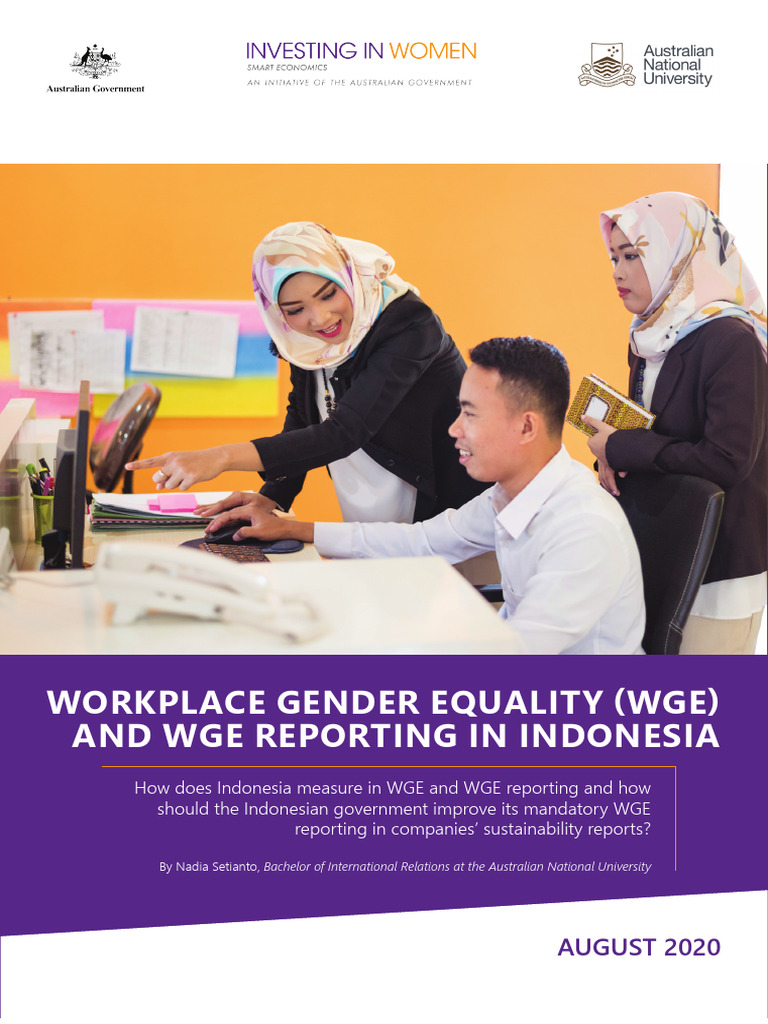 IW ANU Research Report WGE in Indonesia | PDF | Gender Pay Gap | Employment