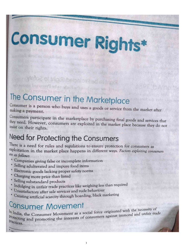 Consumer Rights | PDF