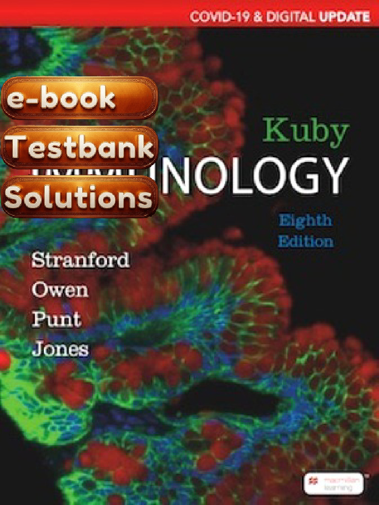 Test Bank LooseLeaf For Kuby Immunology 8e Media Update Digital ...