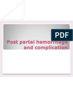Post Partal Hemorrhage and Complication