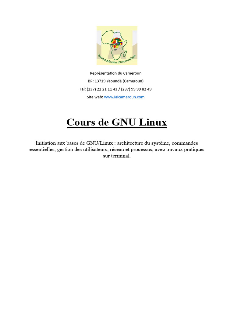 GNU Linux Licence1 | PDF | Linux | Distribution Linux