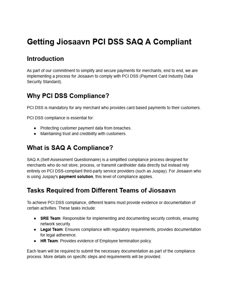 Getting Merchants PCI DSS Compliant | PDF | Payment Card Industry Data ...