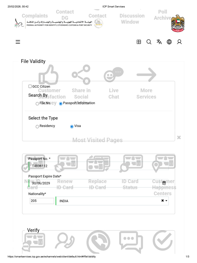 ICP Smart Services | PDF | Identity Document | Access Control