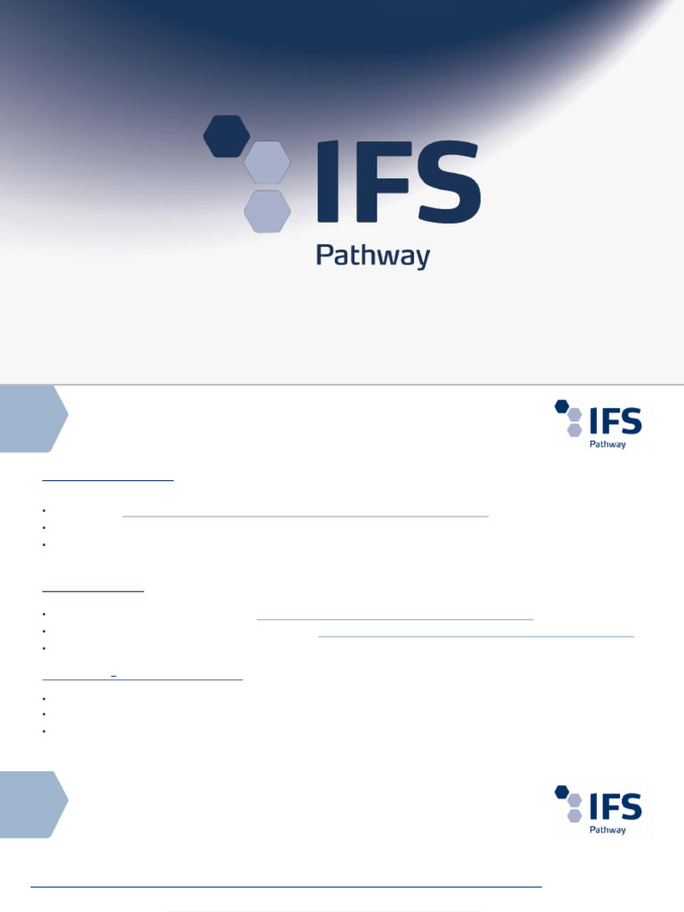 Ifs Pathway Access Orientation (Companies) v3 | PDF | Computing | Software