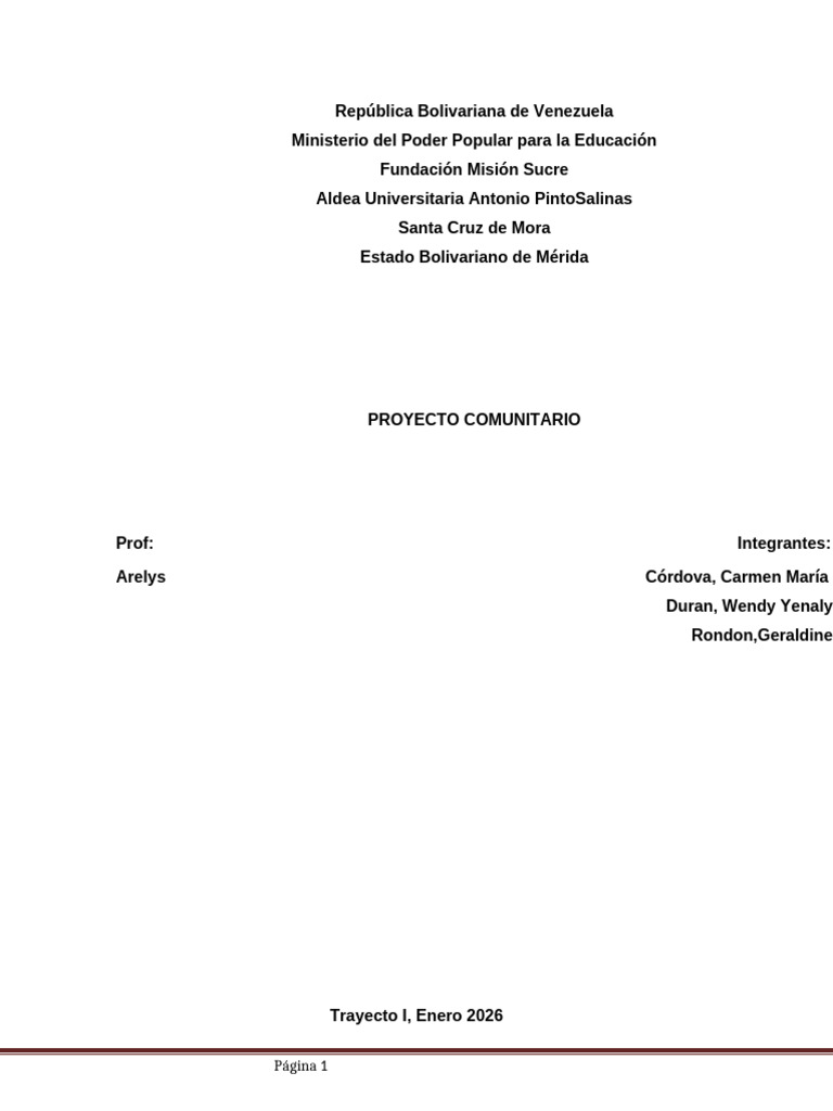 Modelo Plan de Desarrollo Comunitario - (KM 3) Final-2 | PDF
