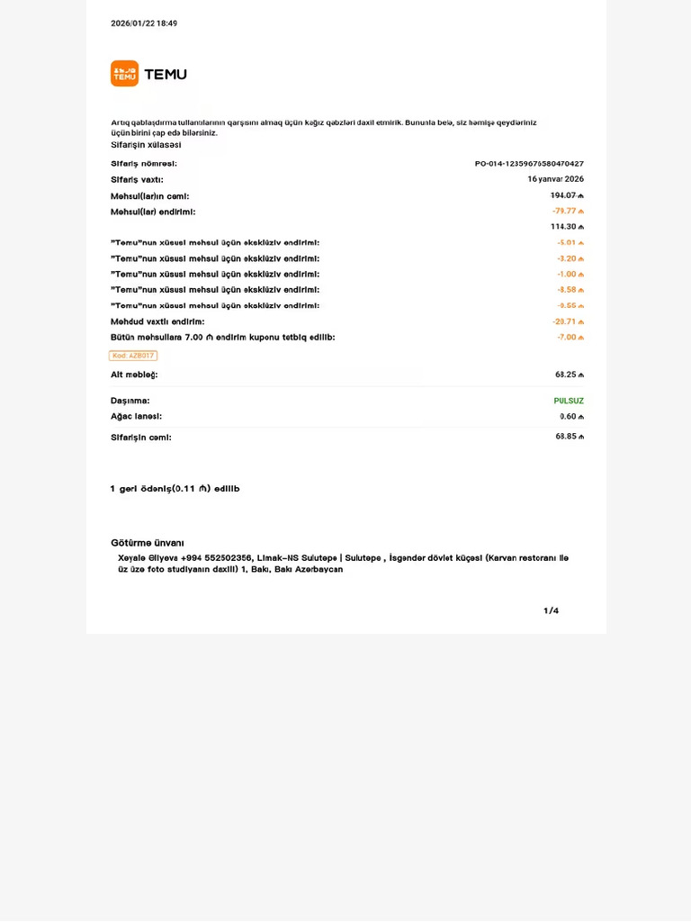 Temu Web Document | PDF