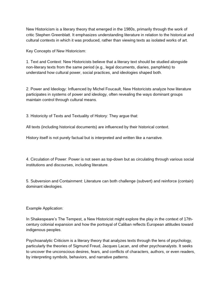 Criticism Theory Tutorial | PDF | Deconstruction | Postcolonialism