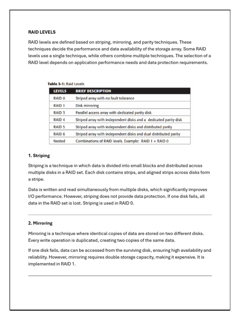 Raid 0,1,5,6 | PDF | Computing | Computer Architecture