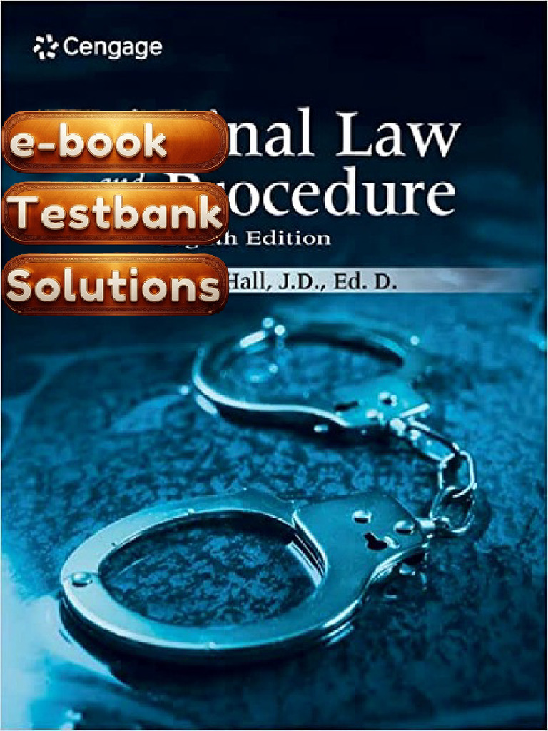 Test Bank Criminal Law Procedure and Evidence 8th Edition by Walter P ...
