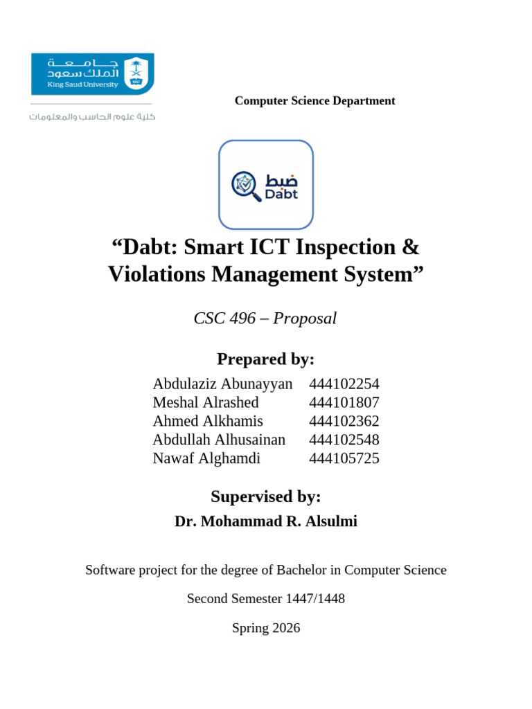 Proposal Template EDITED | PDF | Client–Server Model | Computer Engineering