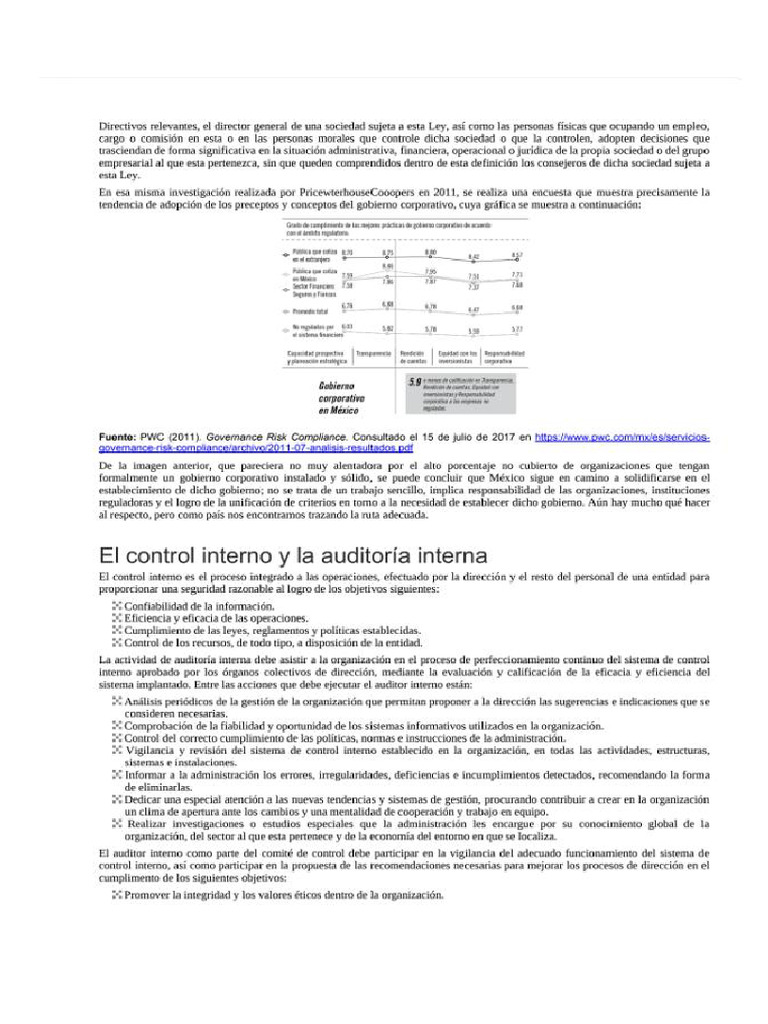78 79 El Control Interno y La Auditoria Interna | PDF