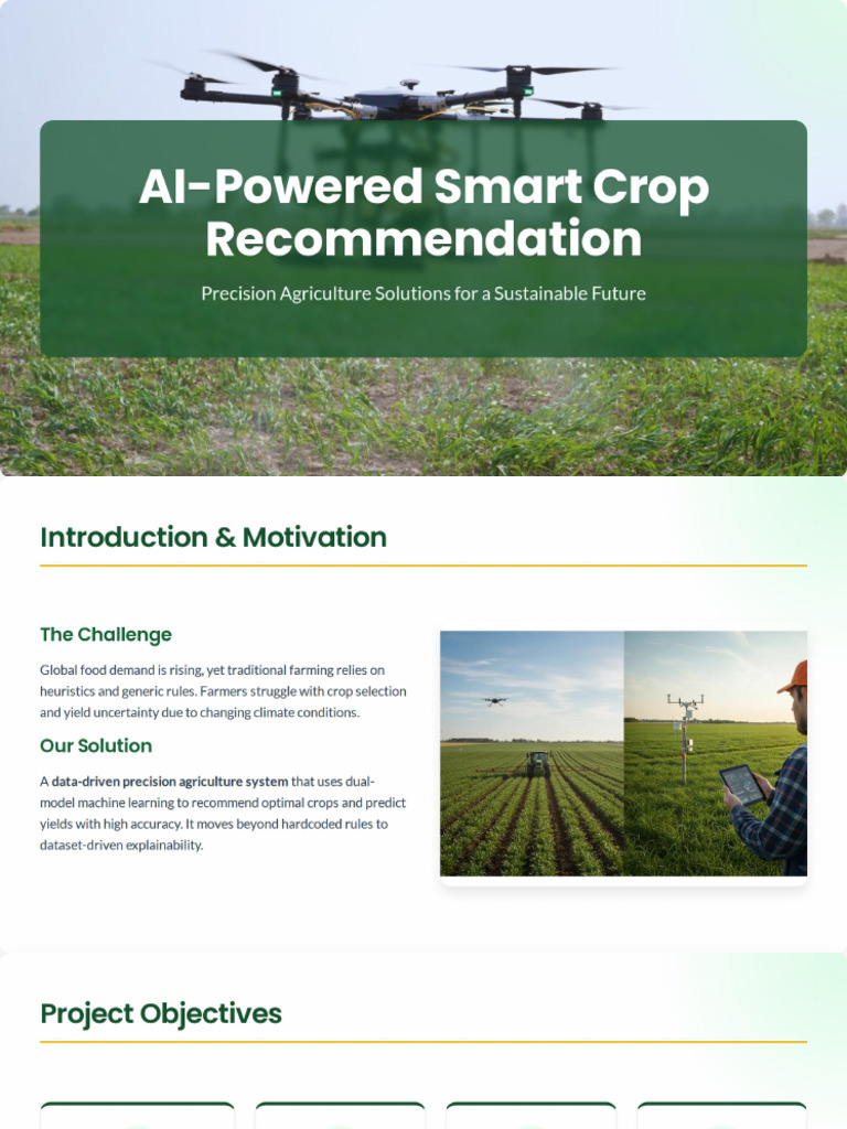AI-Powered Smart Crop Recommendation System | PDF