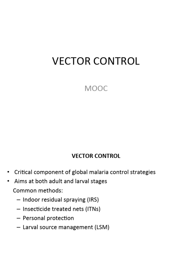 Malaria Vector Control | PDF | Malaria | Medical Specialties