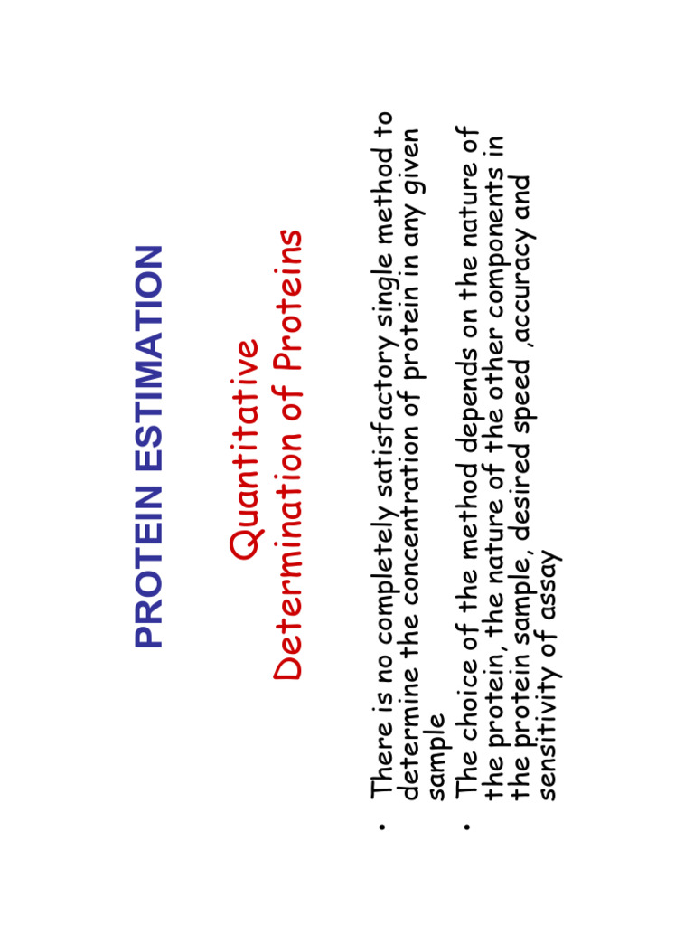 Protein Estimation | PDF