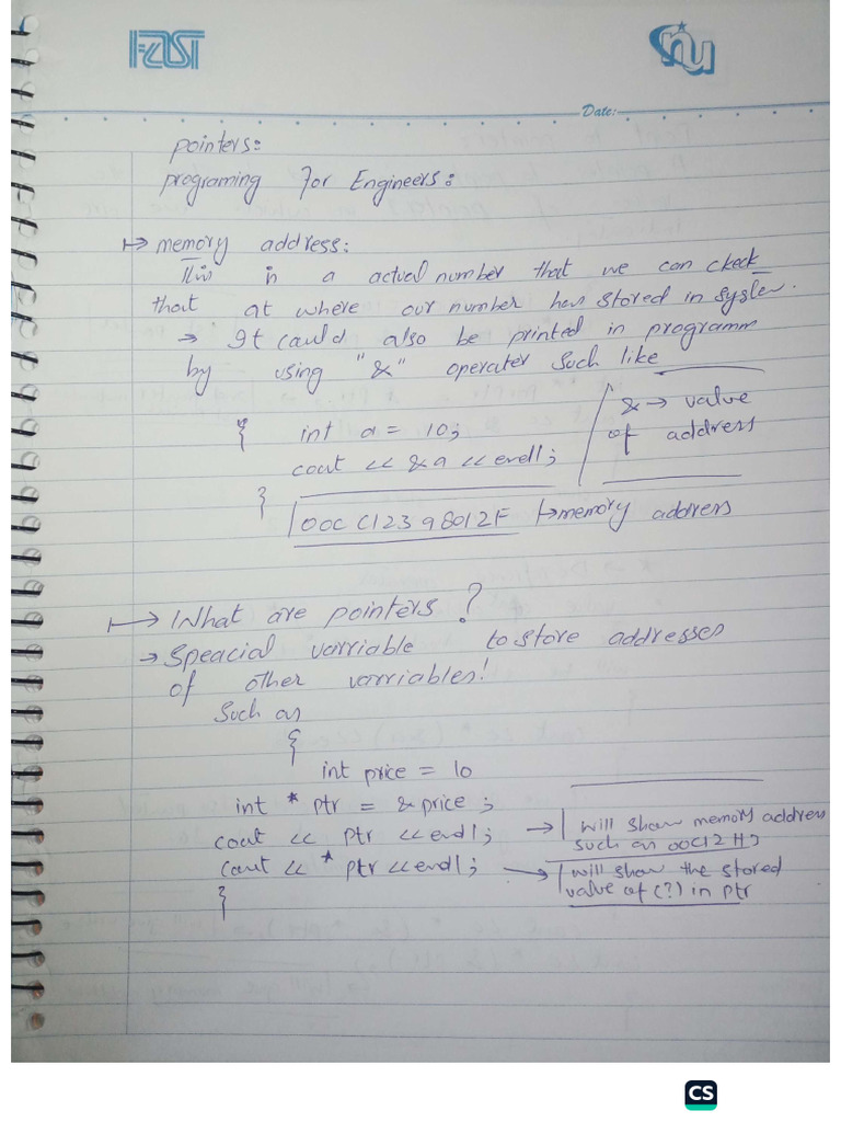 Pointers Notes .Samer74 | PDF