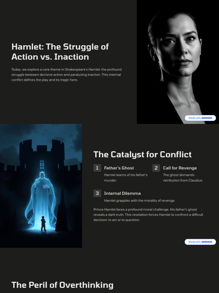 Hamlet The Struggle of Action Vs Inaction | PDF | Hamlet