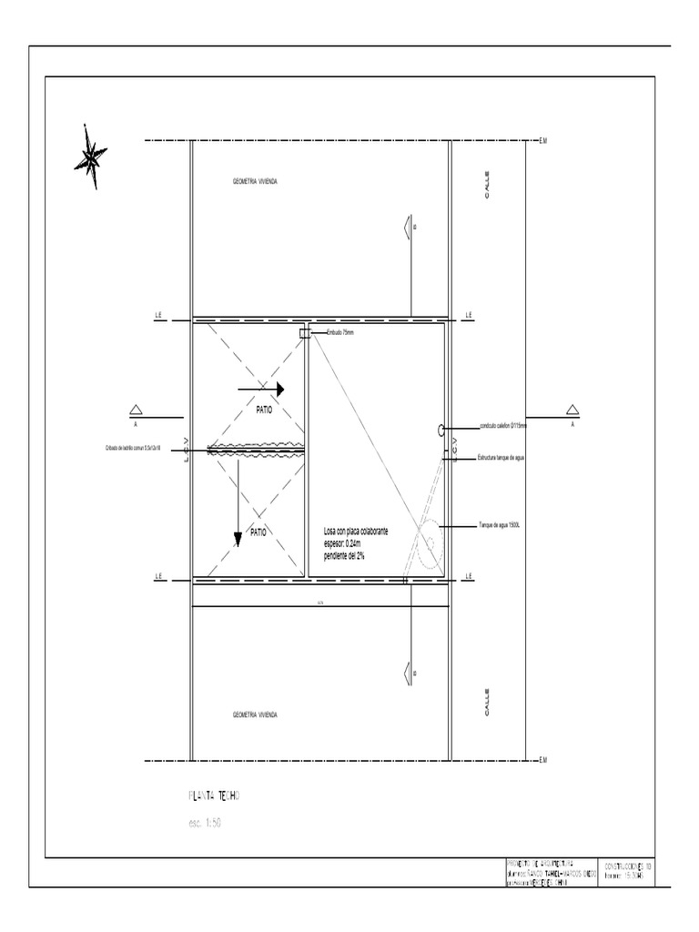 Planta Techo Final TP Constru | PDF