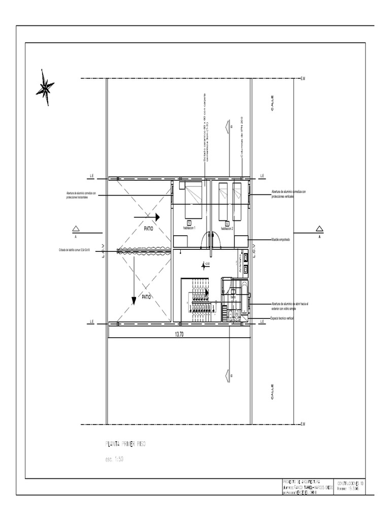 Primer Piso Final TP Constru | PDF