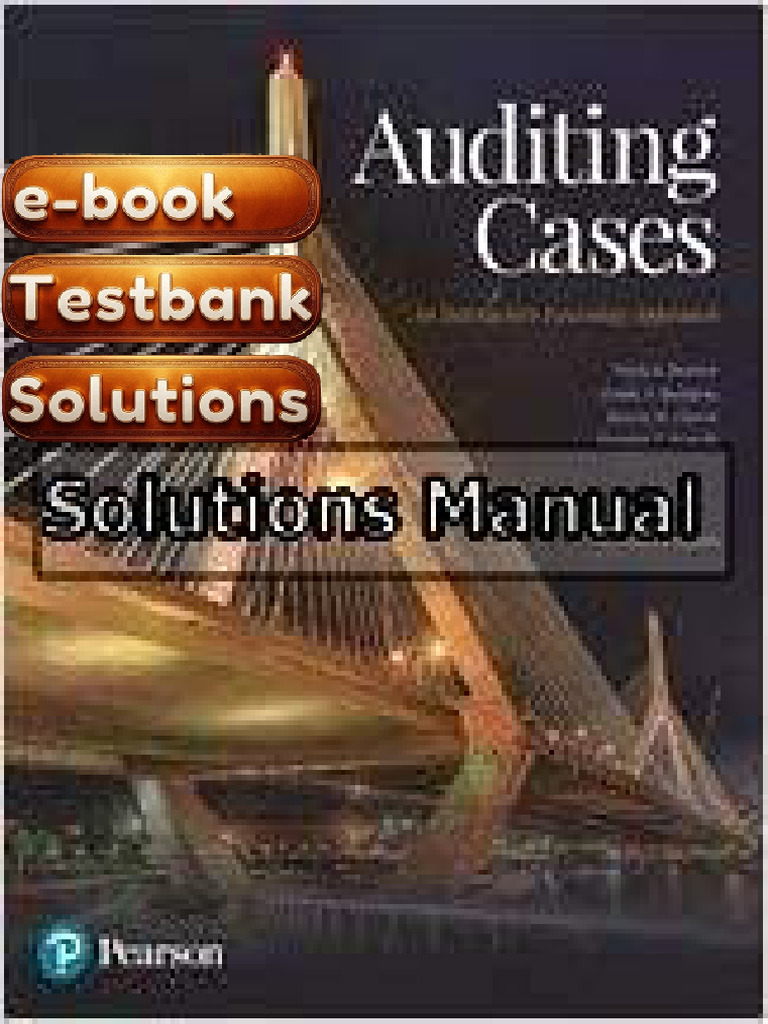 E-Book Testbank For Auditing Cases An Interactive Learning Approach 7th ...