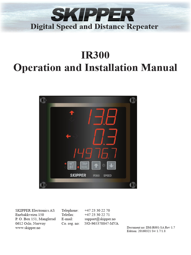 DM-R001-SA-1.7 IR300Manual20160321sw1.7 | PDF | Electronics