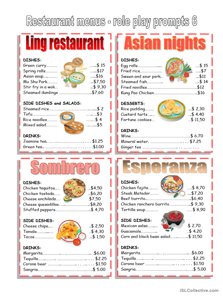 Restaurant MENU | PDF