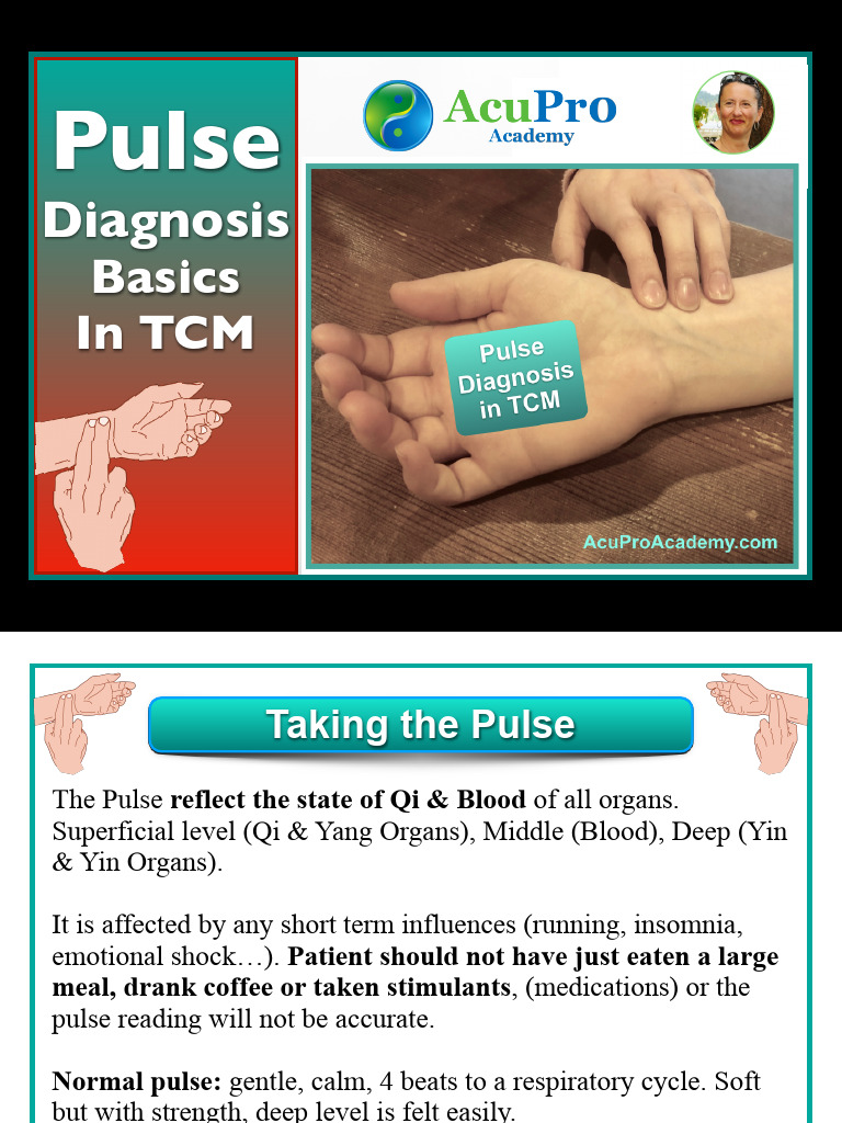 Pulse Diagnosis in Chinese - Medicine | PDF | Traditional Chinese ...