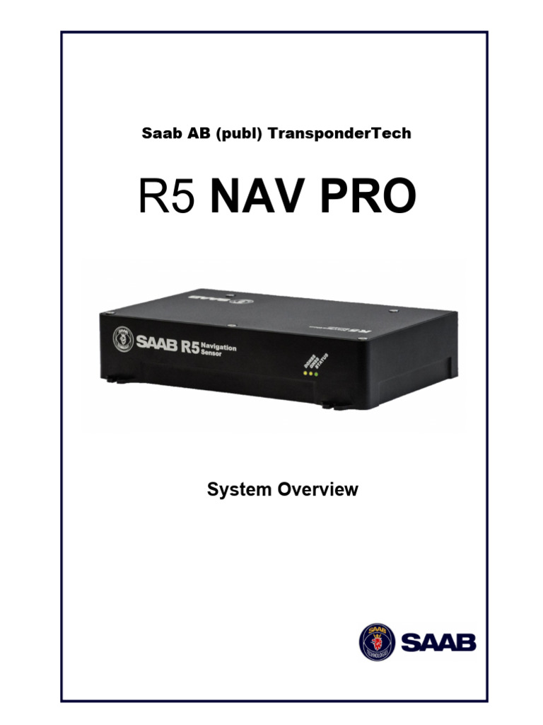 Pm-Gen-19-0013a, r5 Nav Pro System Overview | PDF | Computing | Navigation
