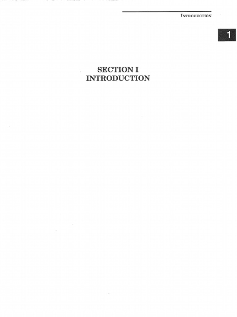 Section 1 Introduction | PDF