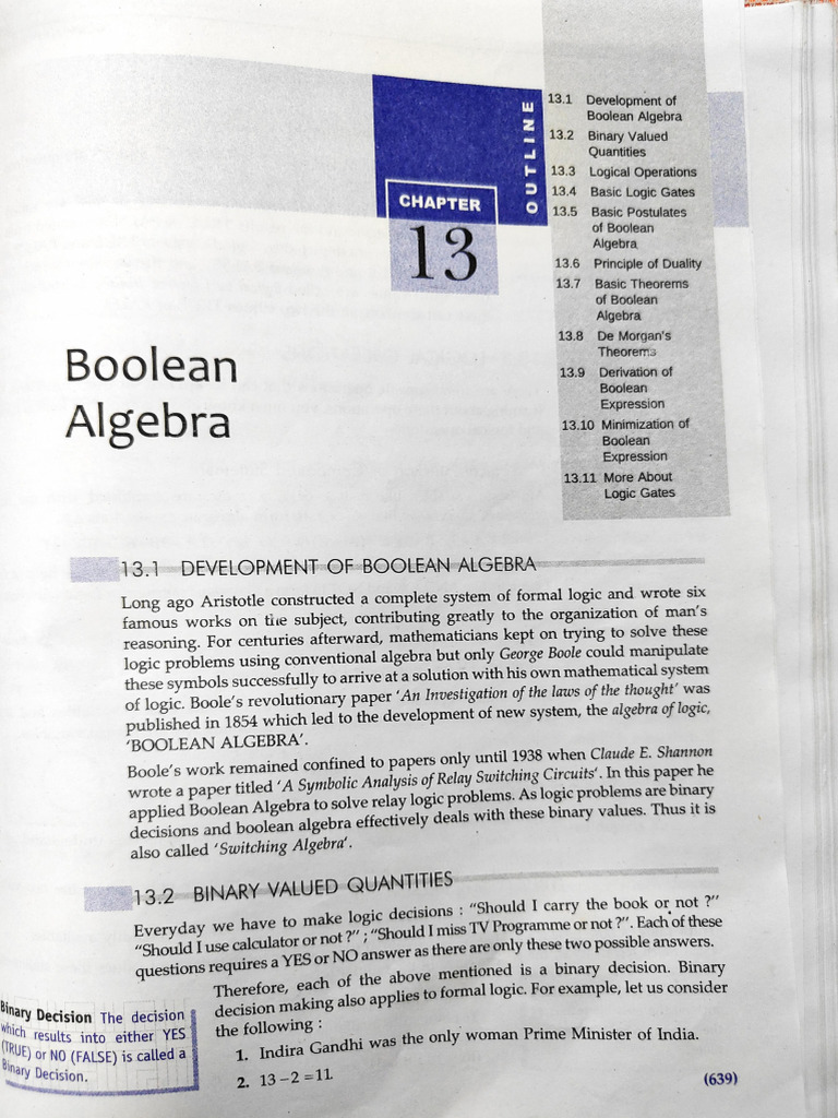 Boolean Algebra | PDF