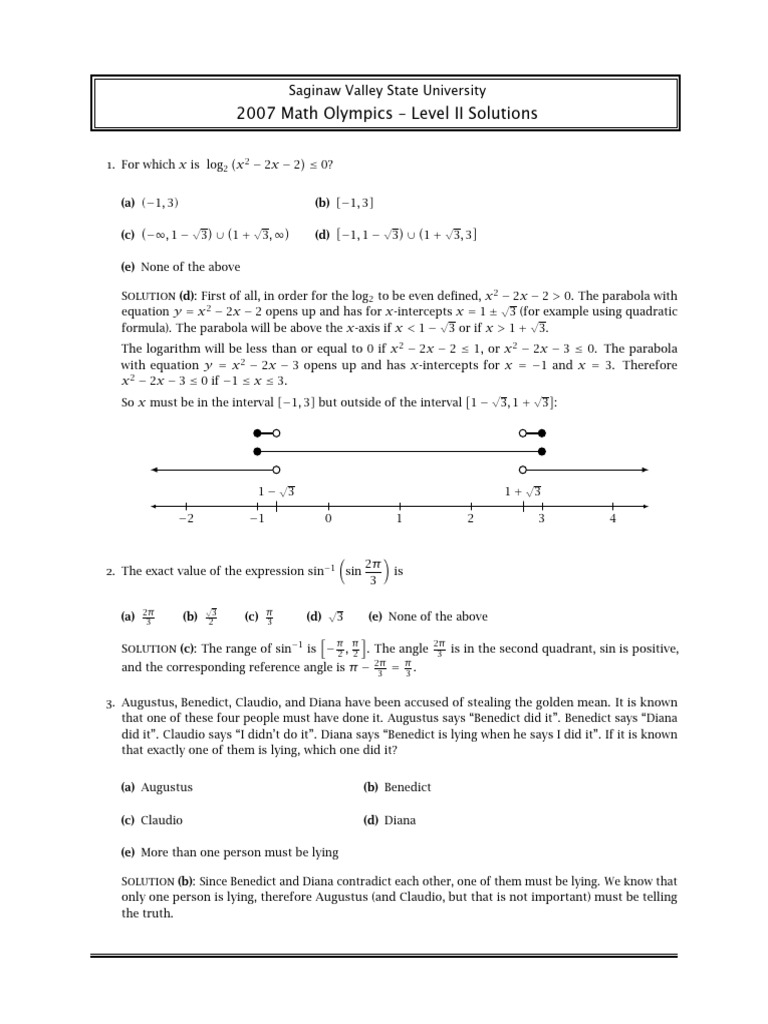Solution2 2007 | PDF | Square Root | Tangent