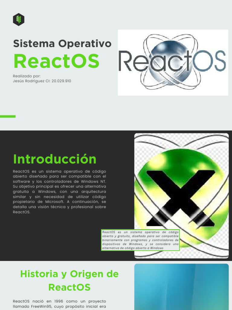 Sistema Operativo ReactOS | PDF | Microsoft Windows | Ingeniería de ...