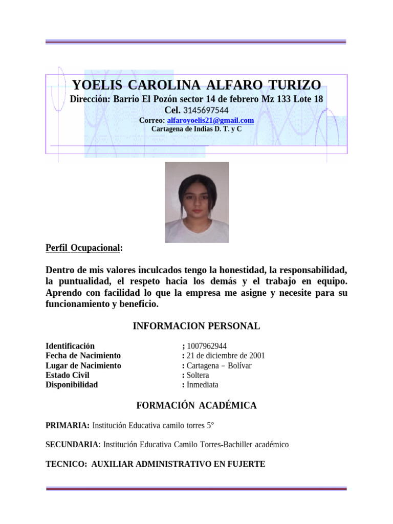 YOELIS ALFARO Bueno | PDF