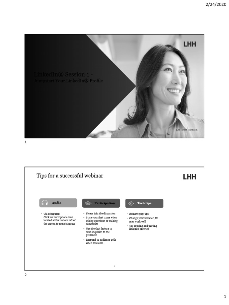 LinkedIn - Jumpstart Your LinkedIn Profile | PDF | Linked In | Recruitment