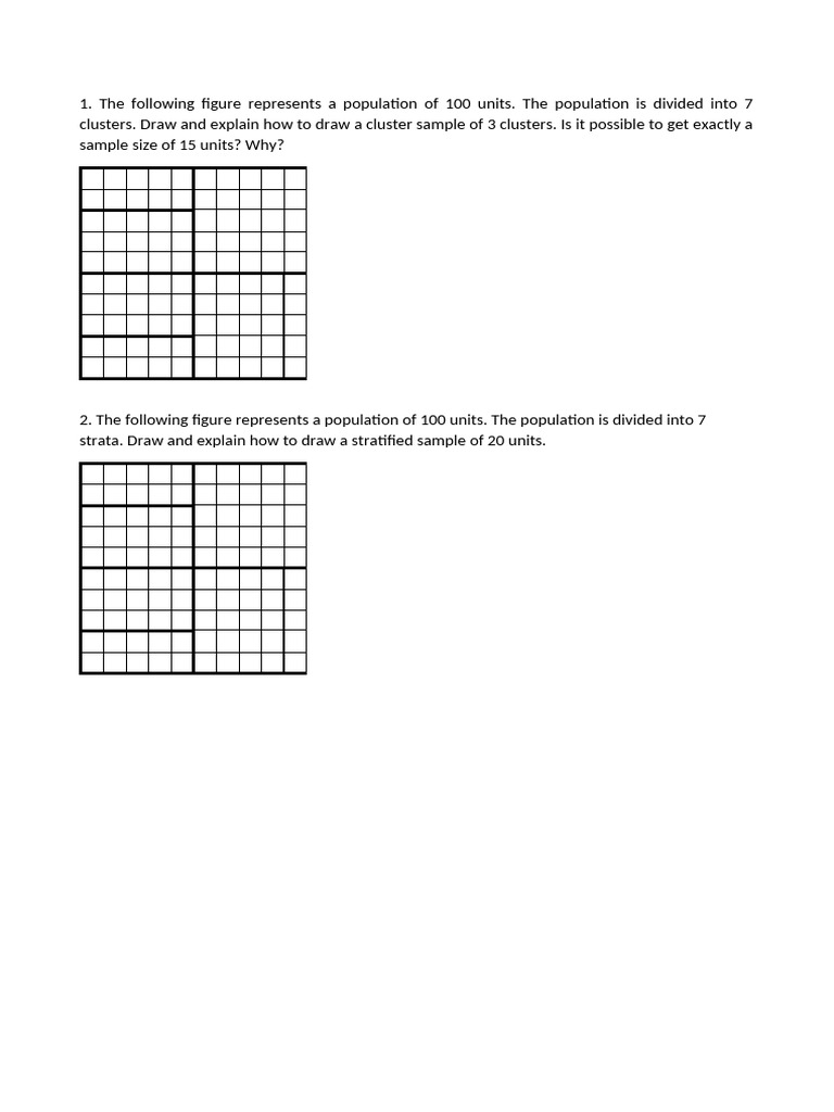 Exercise On Sampling | PDF