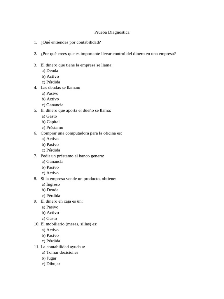 Prueba 12 | PDF