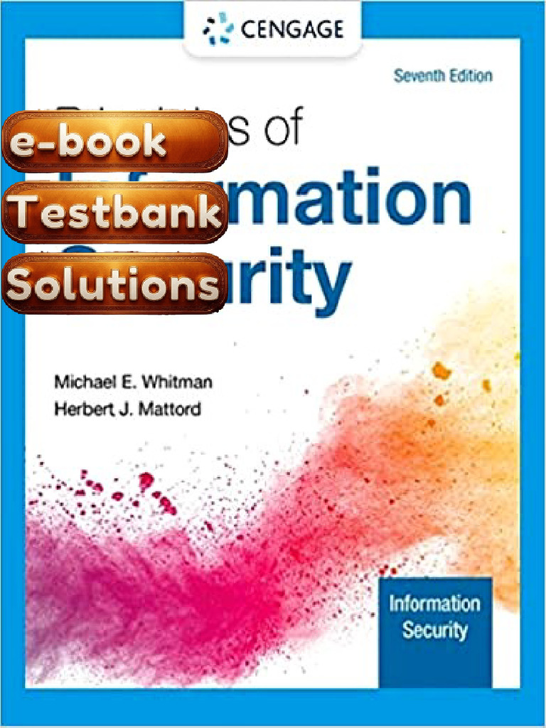 E-Book Testbank For The Basics of Information Security 2nd Edition by ...