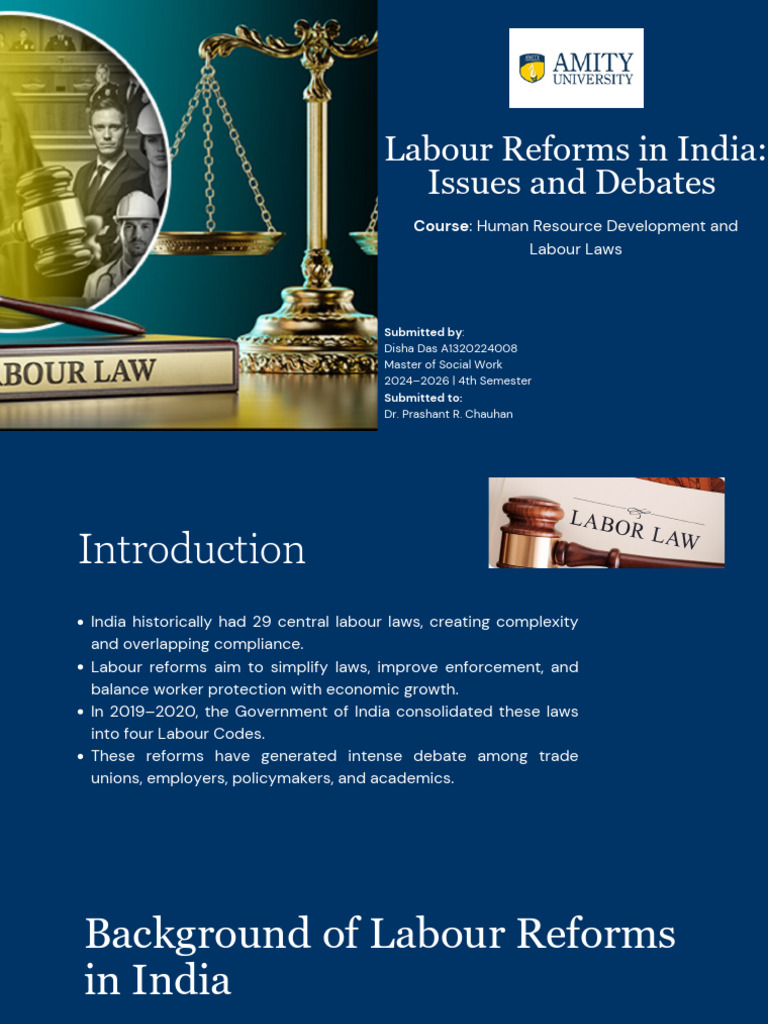 Disha Das-Human Resource Development & Labour Laws | PDF | Labour Law ...