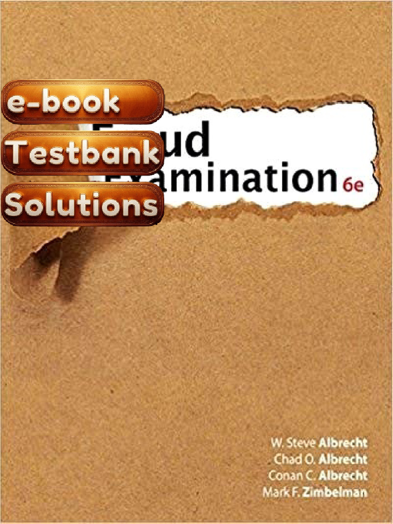 E-Book Testbank For Forensic Accounting and Fraud Examination 3rd ...