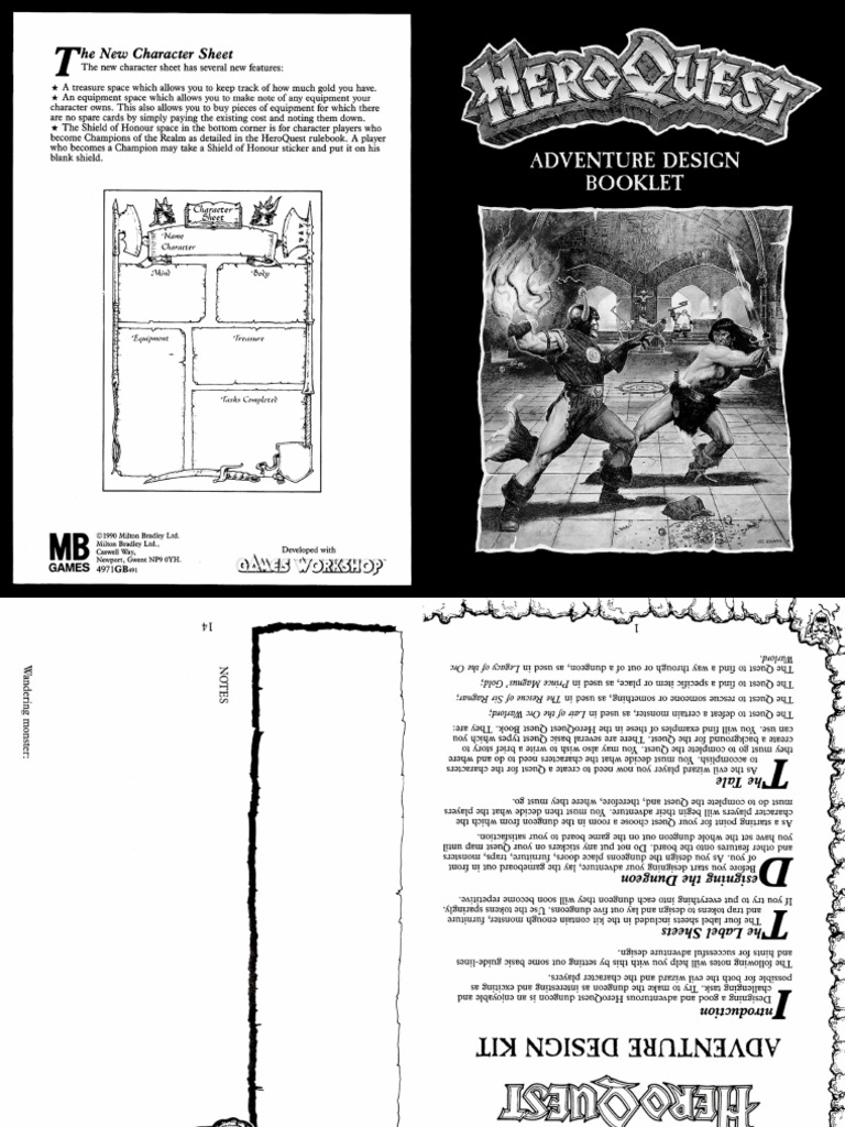 Adventure Design Kit Quest Book | PDF