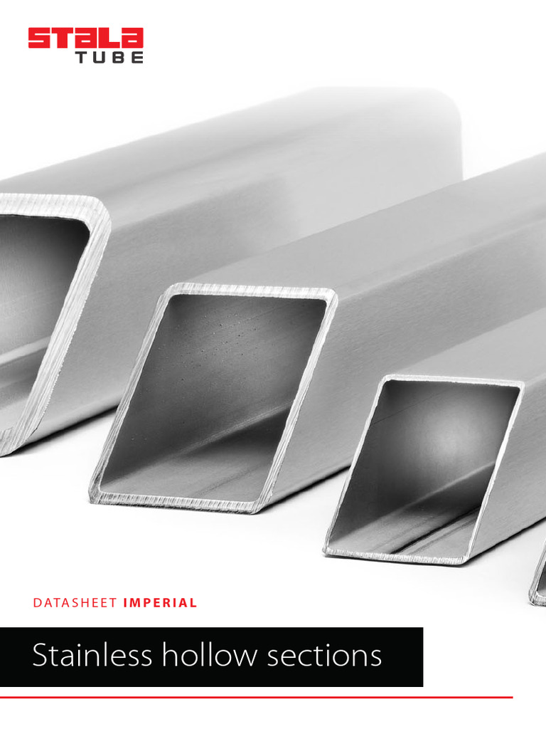 Stalatube Brochure Imperial Hollow Sections | PDF | Stainless Steel ...
