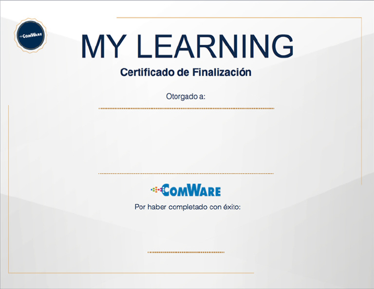 Induccion ComWare - Certificado Inducción Corporativa 73008993 Gilberto ...