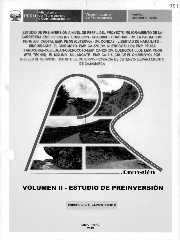 Vol. II - Estudio de Preinversion | PDF
