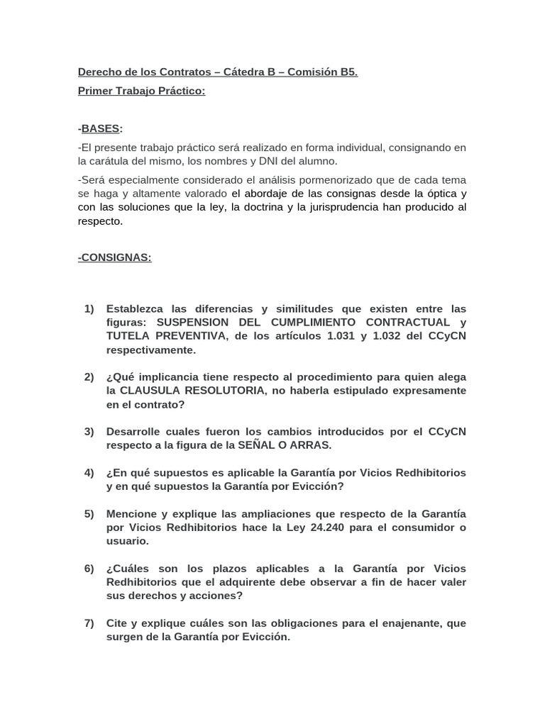 Derecho de Los Contratos | PDF