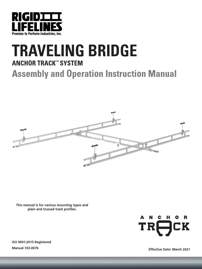 Ceiling Mounted Traveling Bridge Manual and Assembly Drawings 2022 ...