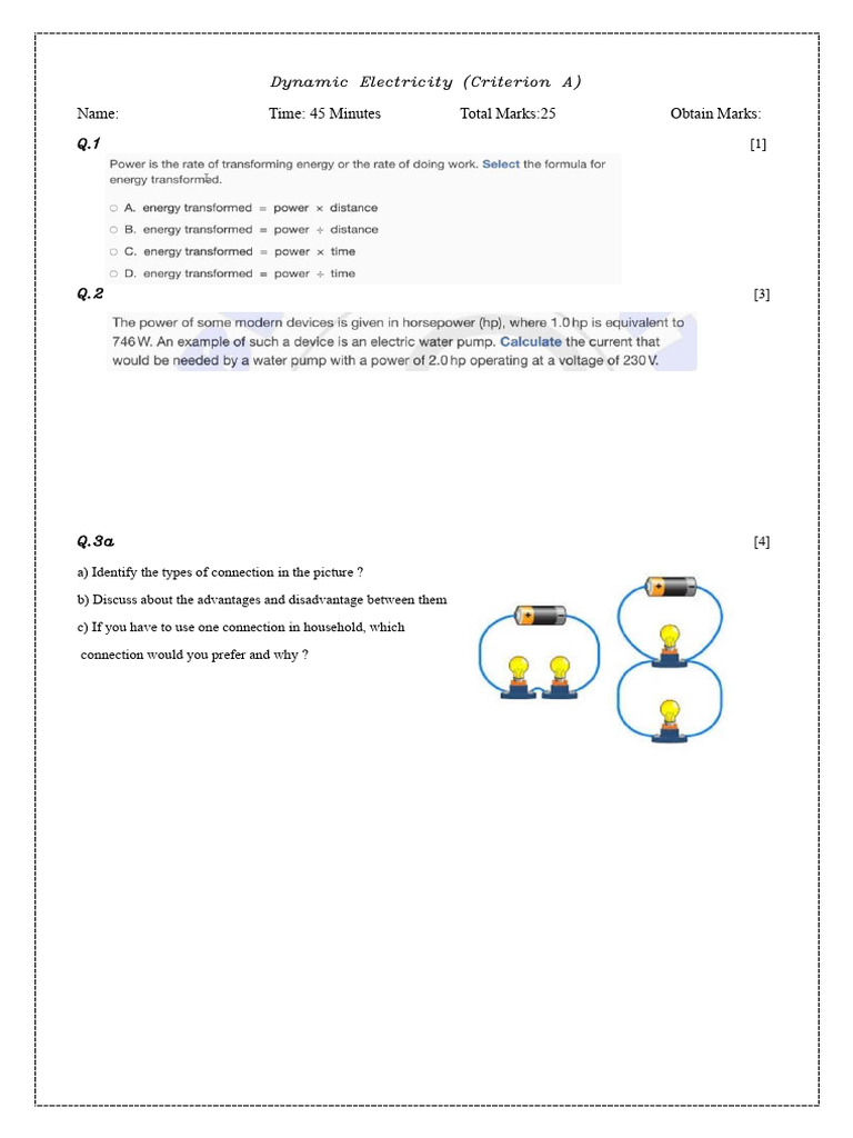 Dynamic Electricity | PDF