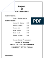 Project OF E-Commerce: Prof. Ghulam Yasin