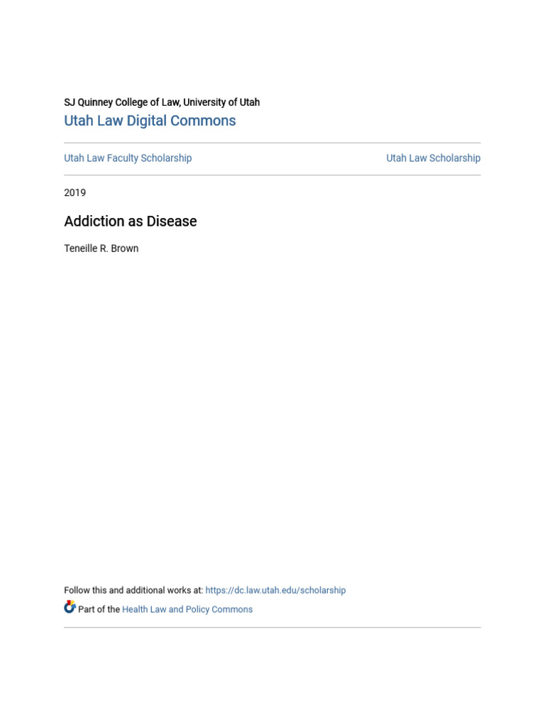 Addiction As Disease | PDF | Social Stigma | Mental Disorder