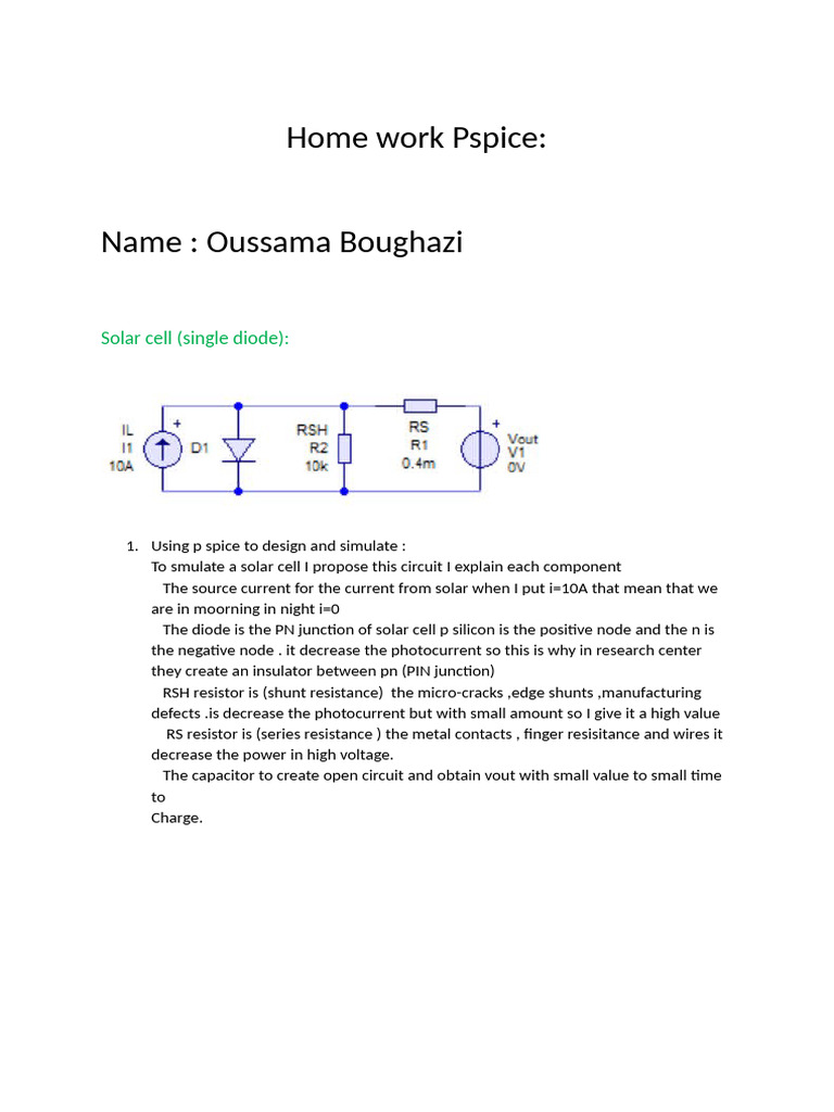 Pspice HW | PDF | Electrical Network | Electrical Resistance And ...