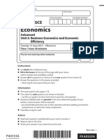 2012 June Edexcel Economics Unit 3 Paper