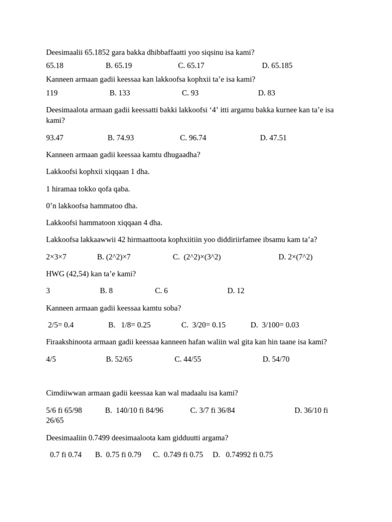 Question Collection | PDF